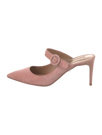 Aquazzura Suede Mules