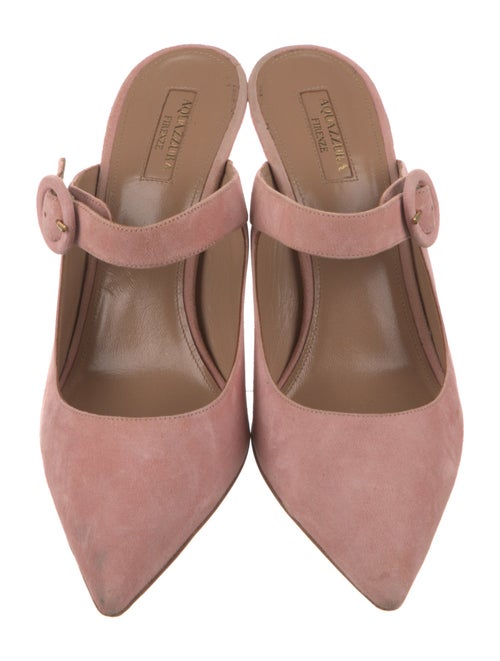 Aquazzura Suede Mules