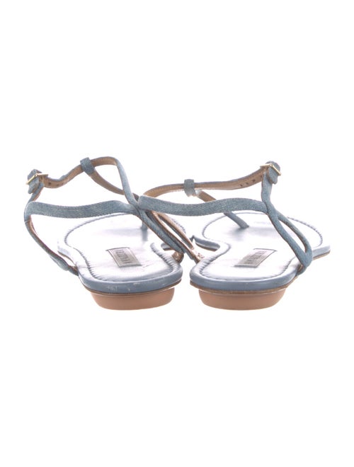 Aquazzura Leather T-Strap Sandals