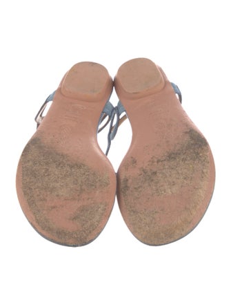 Aquazzura Leather T-Strap Sandals