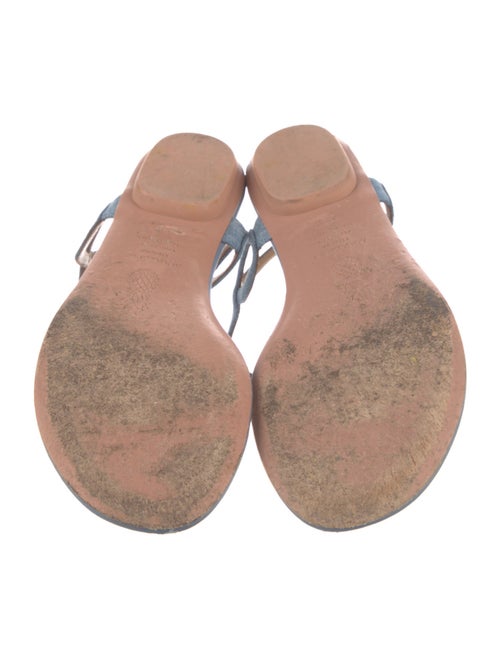 Aquazzura Leather T-Strap Sandals