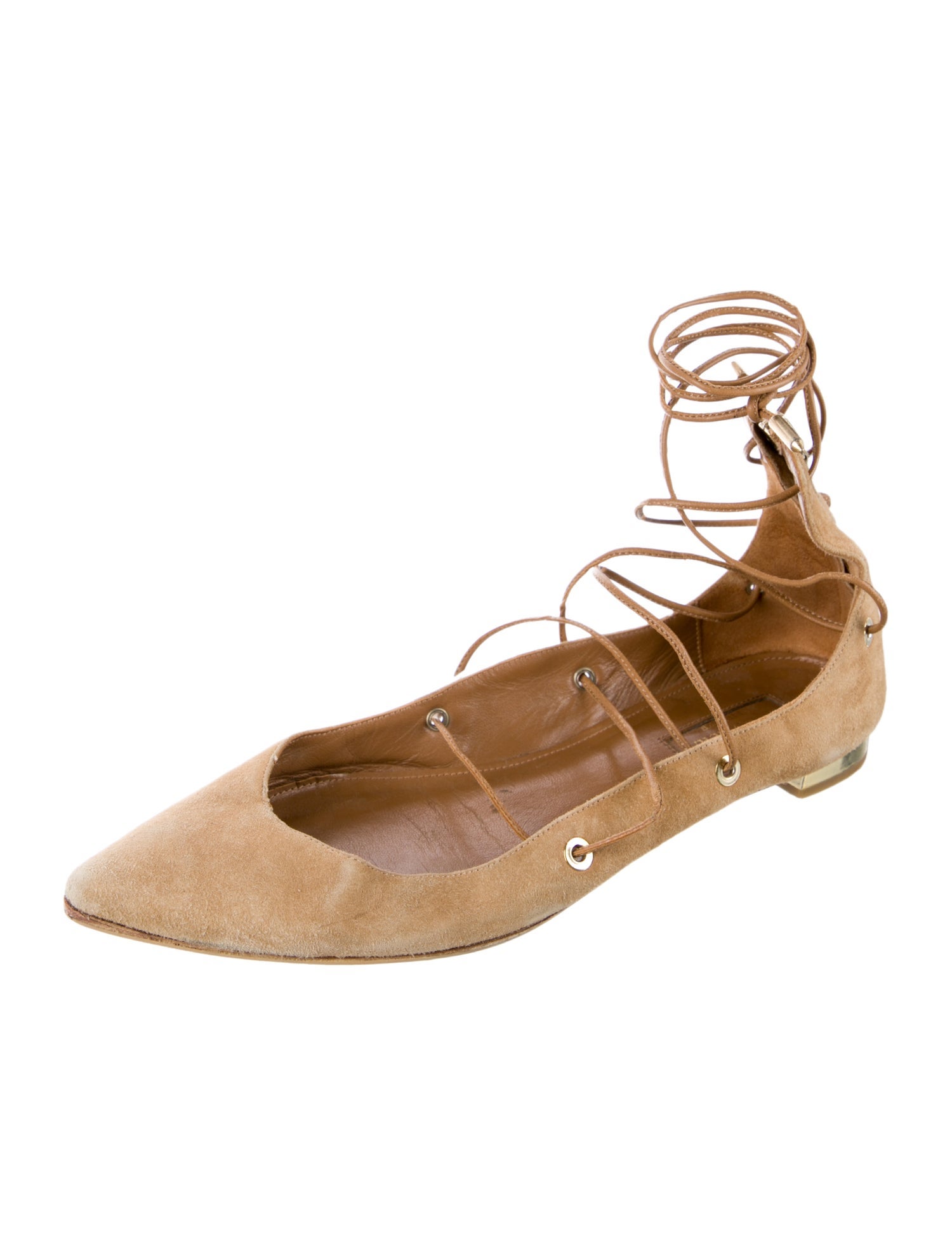 Aquazzura Suede Flats