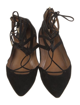 Aquazzura Suede Flats