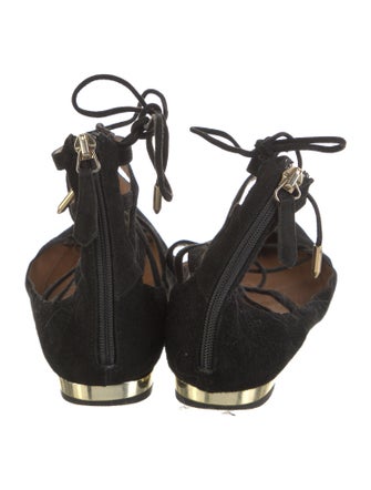 Aquazzura Suede Flats