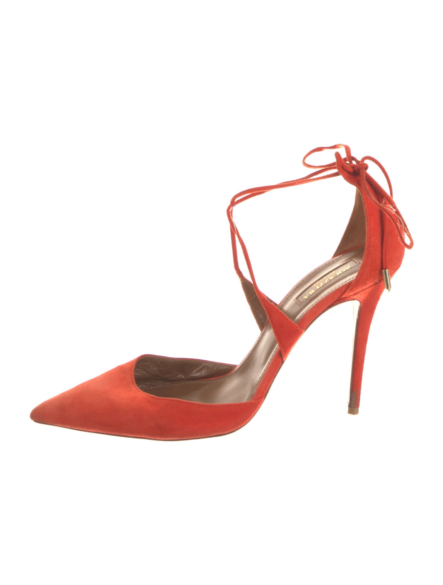 Aquazzura Suede D'Orsay Pumps