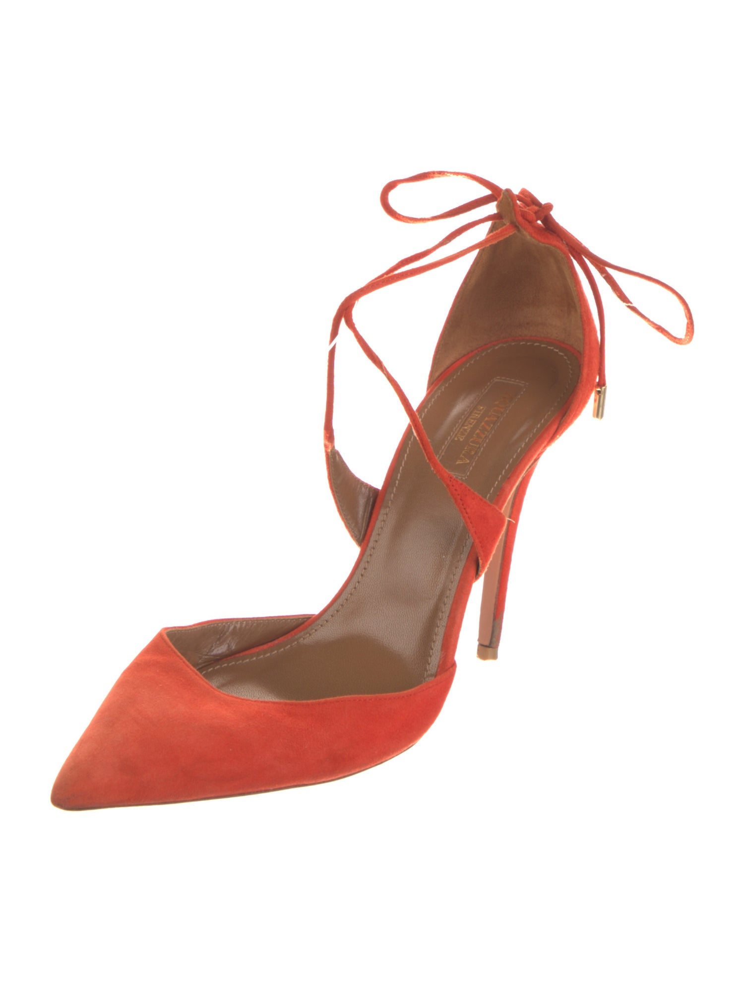 Aquazzura Suede D'Orsay Pumps