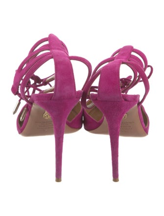 Aquazzura Suede D'Orsay Pumps