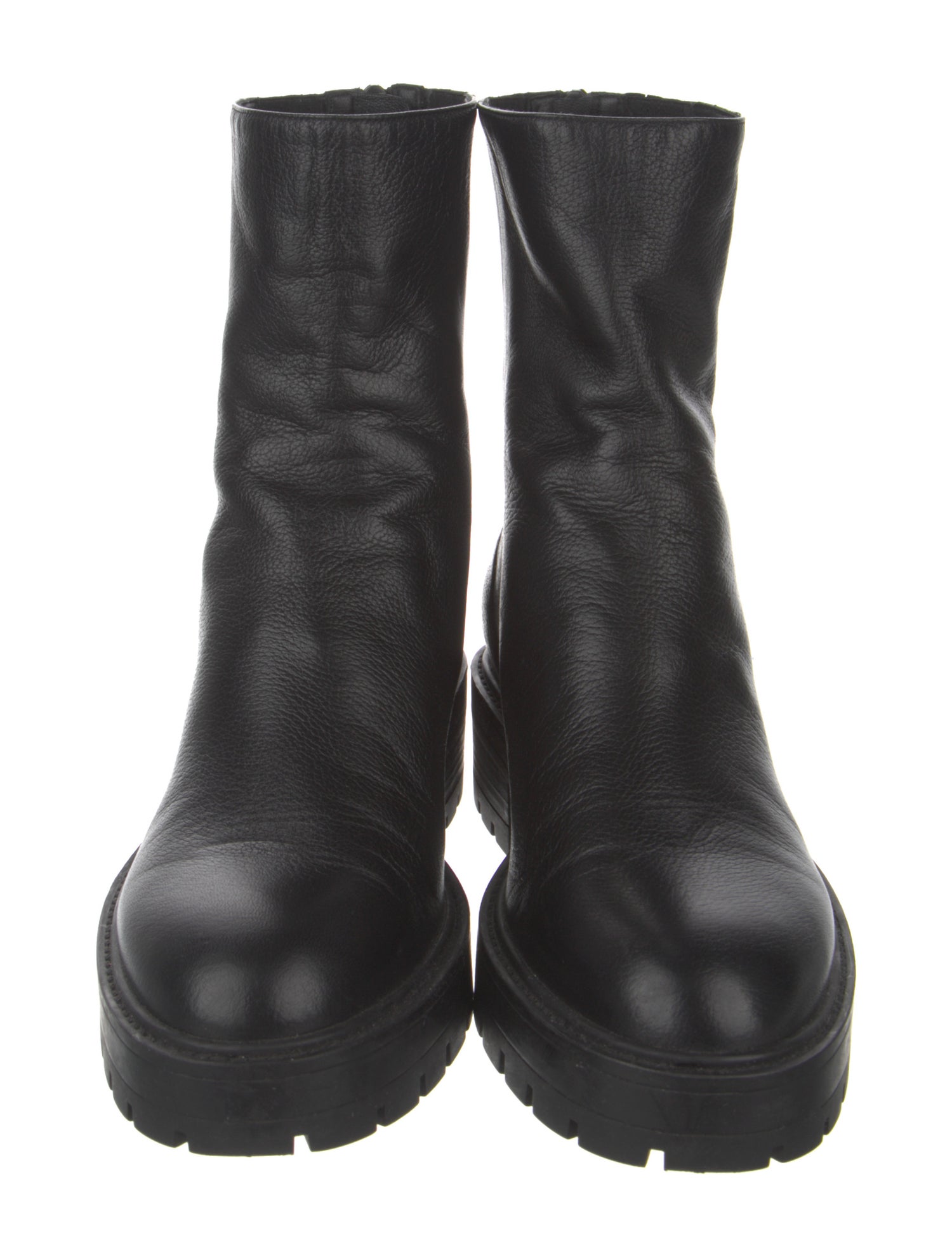 Aquazzura Leather Combat Boots