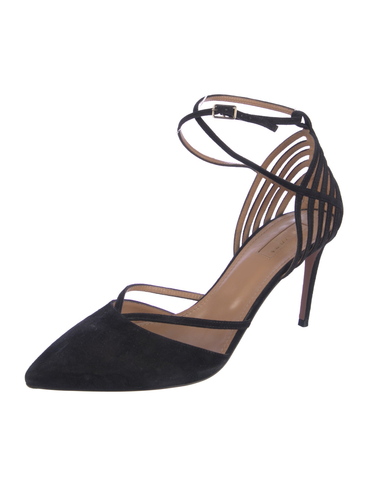 Aquazzura Suede D'Orsay Pumps