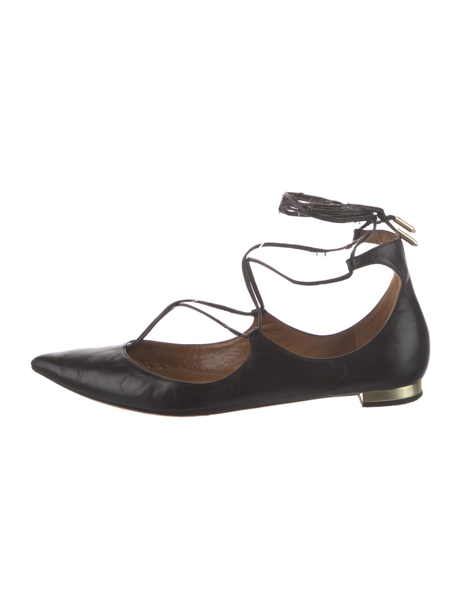 Aquazzura Leather Flats