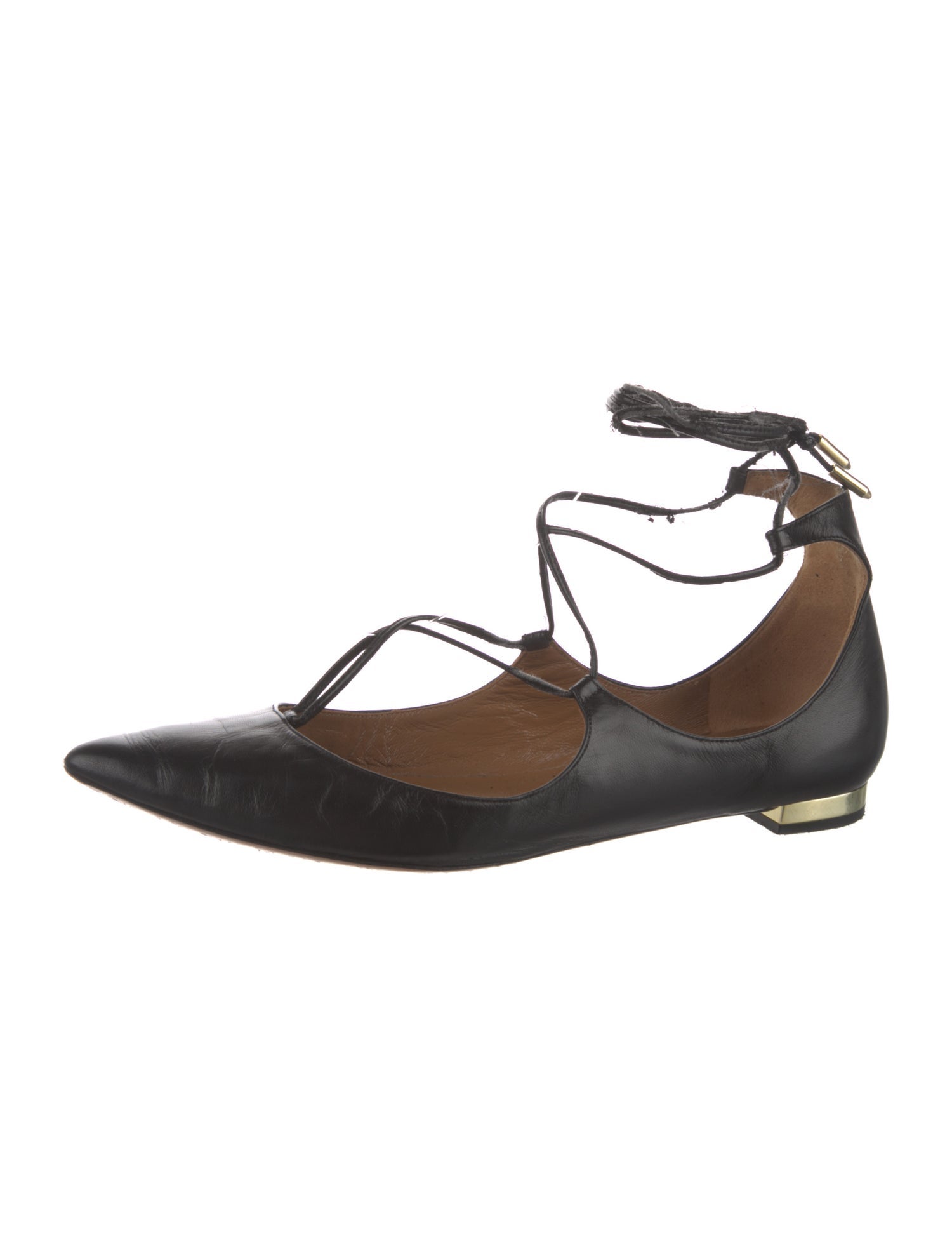 Aquazzura Leather Flats