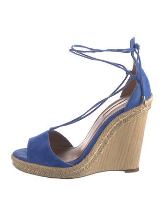 Aquazzura Suede Printed Espadrilles