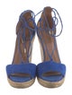 Aquazzura Suede Printed Espadrilles