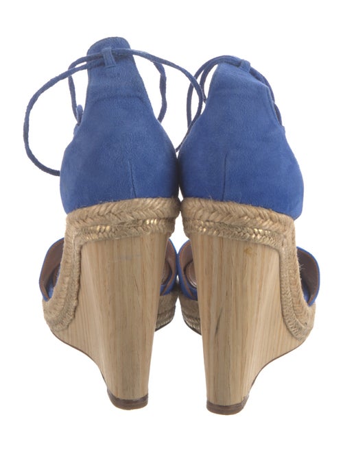 Aquazzura Suede Printed Espadrilles