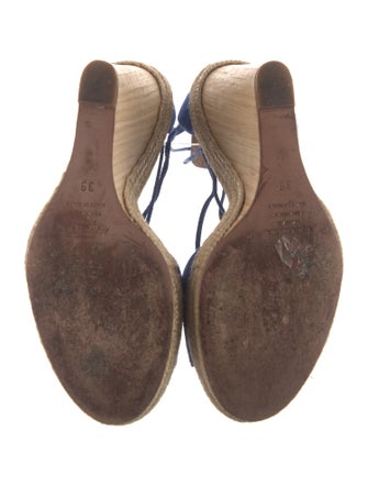 Aquazzura Suede Printed Espadrilles