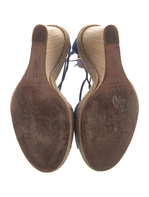 Aquazzura Suede Printed Espadrilles