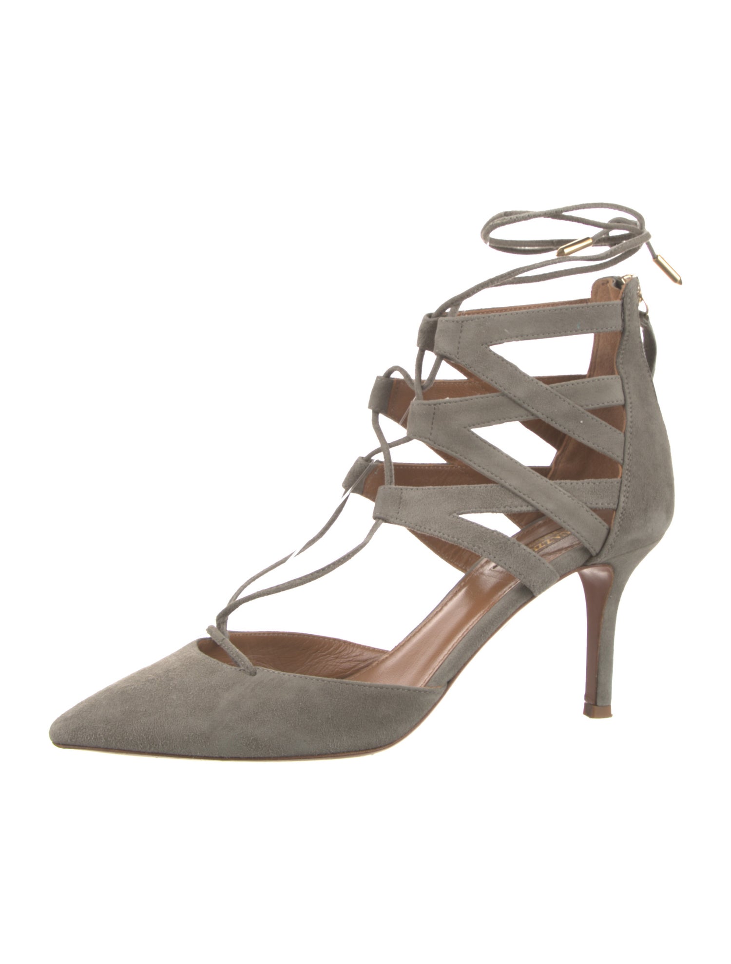 Aquazzura Suede Gladiator Sandals