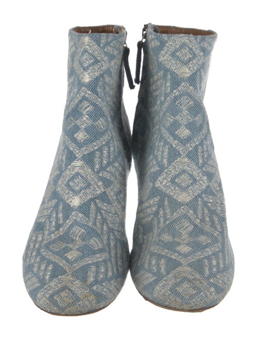 Aquazzura Denim Printed Boots