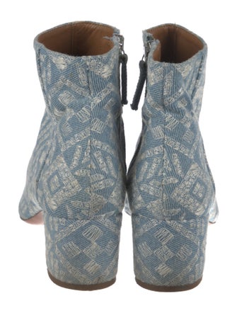 Aquazzura Denim Printed Boots