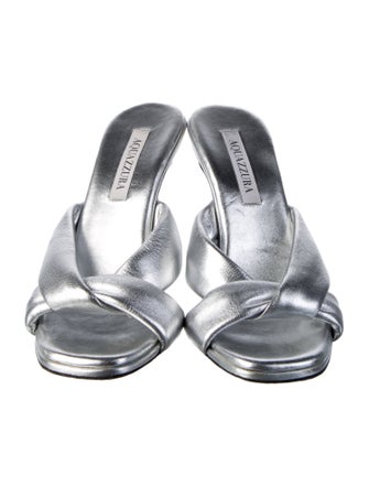 Aquazzura Leather Slides