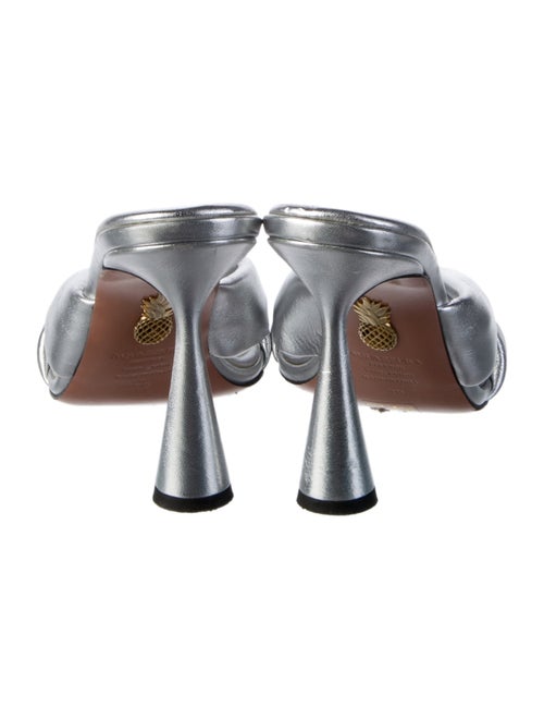 Aquazzura Leather Slides