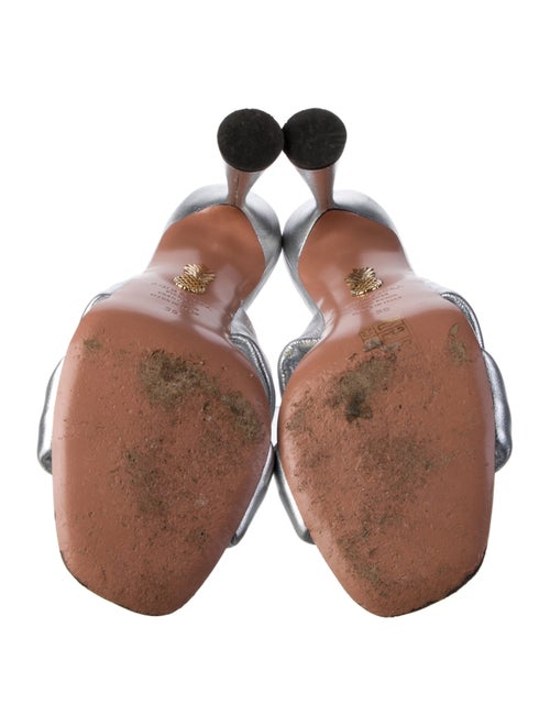 Aquazzura Leather Slides