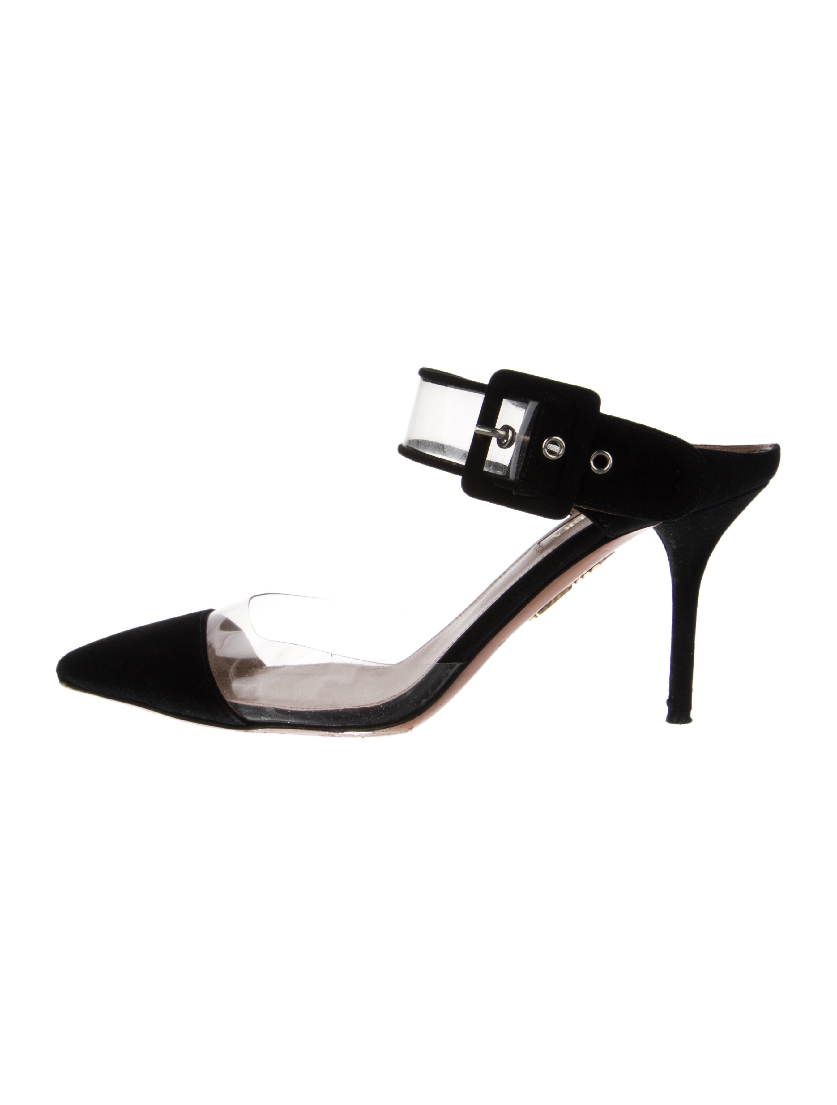 Aquazzura Suede Mules