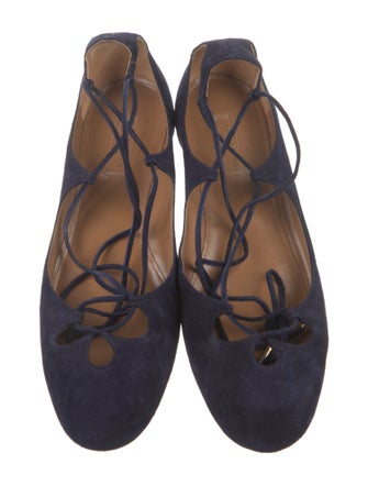 Aquazzura Suede Flats
