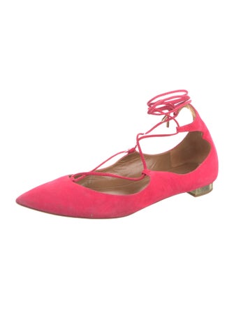 Aquazzura Suede Flats
