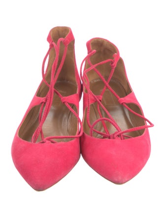 Aquazzura Suede Flats