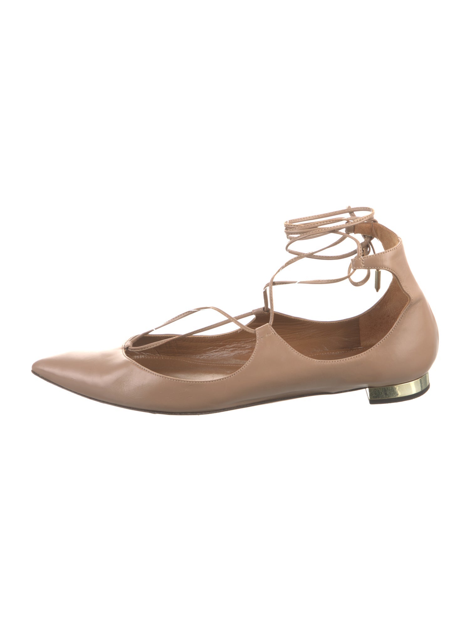 Aquazzura Leather Flats