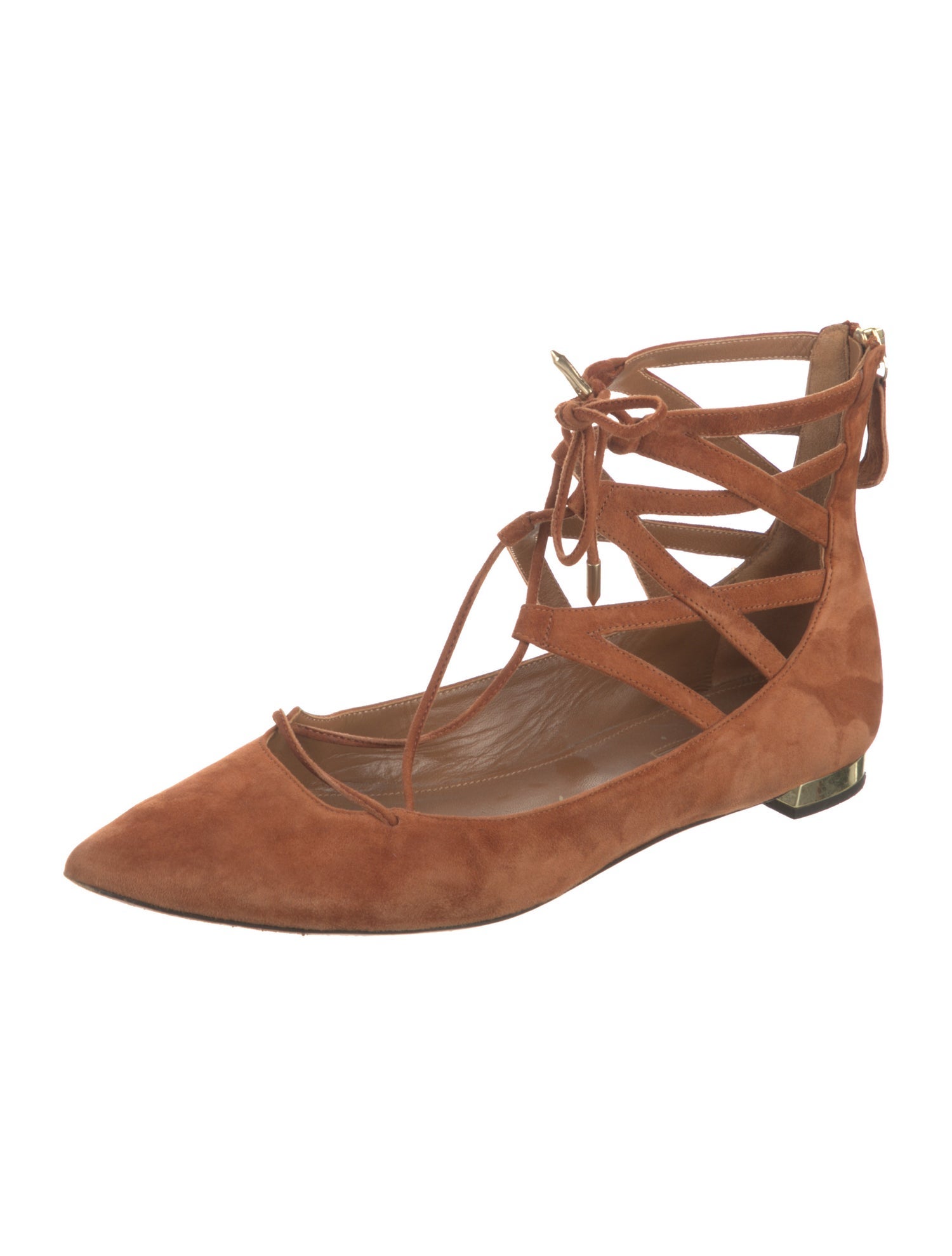 Aquazzura Suede Ballet Flats