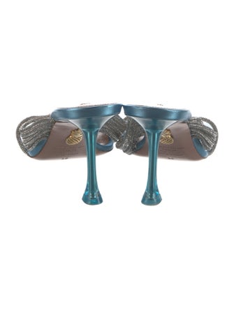 Aquazzura Crystal Embellishments Slides