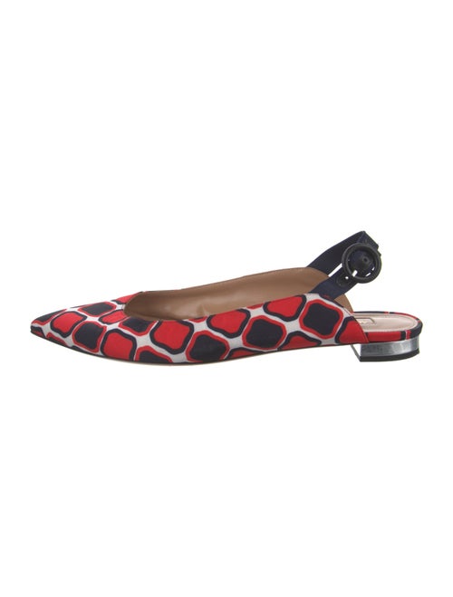 Aquazzura Printed Slingback Flats