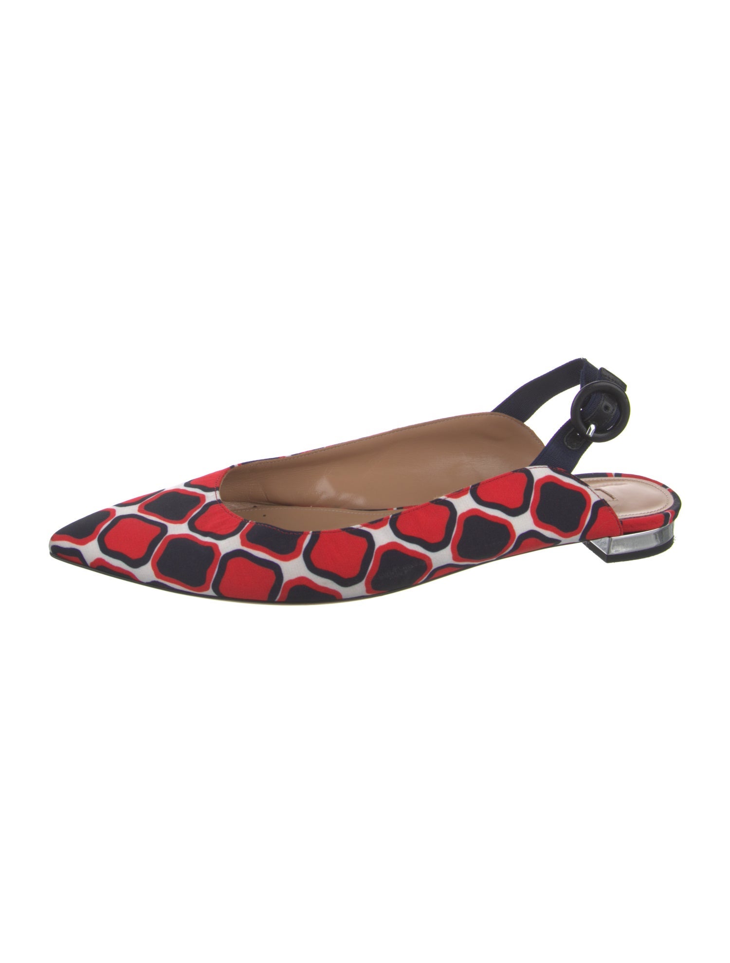 Aquazzura Printed Slingback Flats