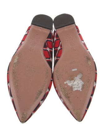 Aquazzura Printed Slingback Flats