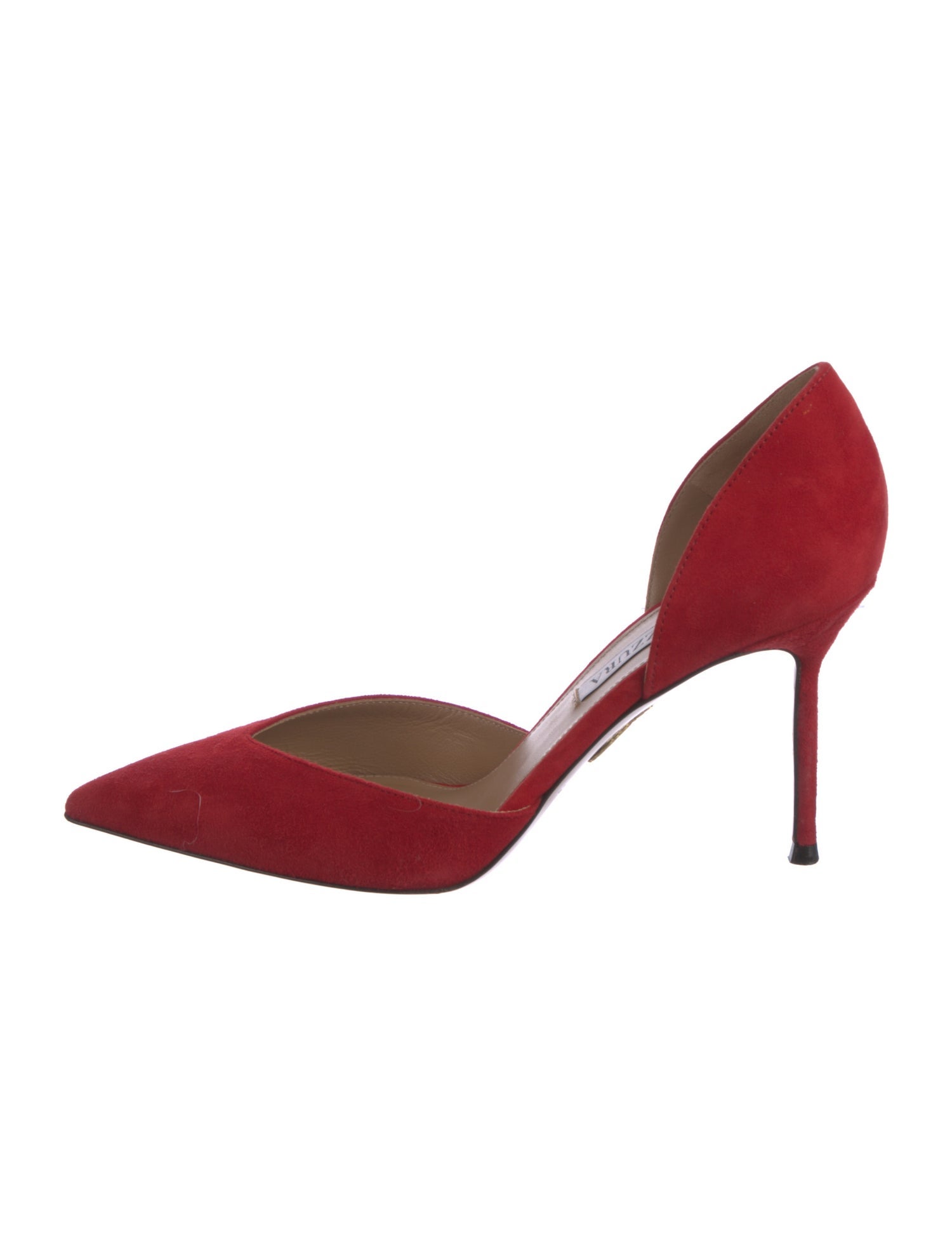 Aquazzura Suede D'Orsay Pumps