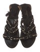 Aquazzura Suede Tassel Accents Gladiator Sandals