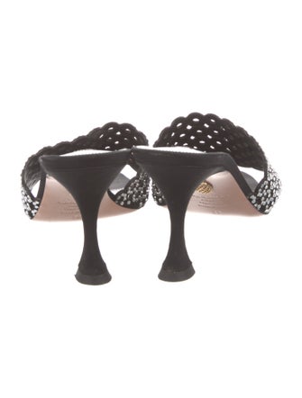 Aquazzura Neoprene Printed Slides