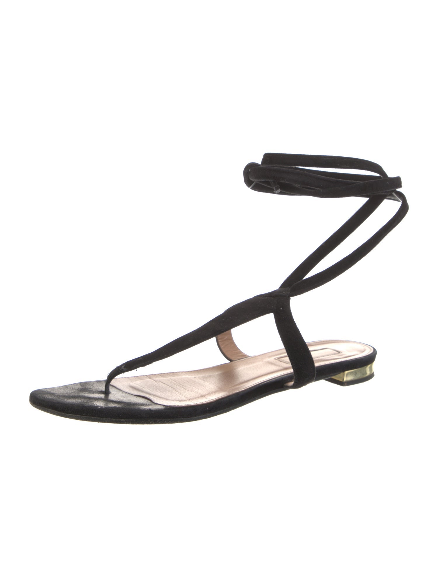 Aquazzura Suede Gladiator Sandals