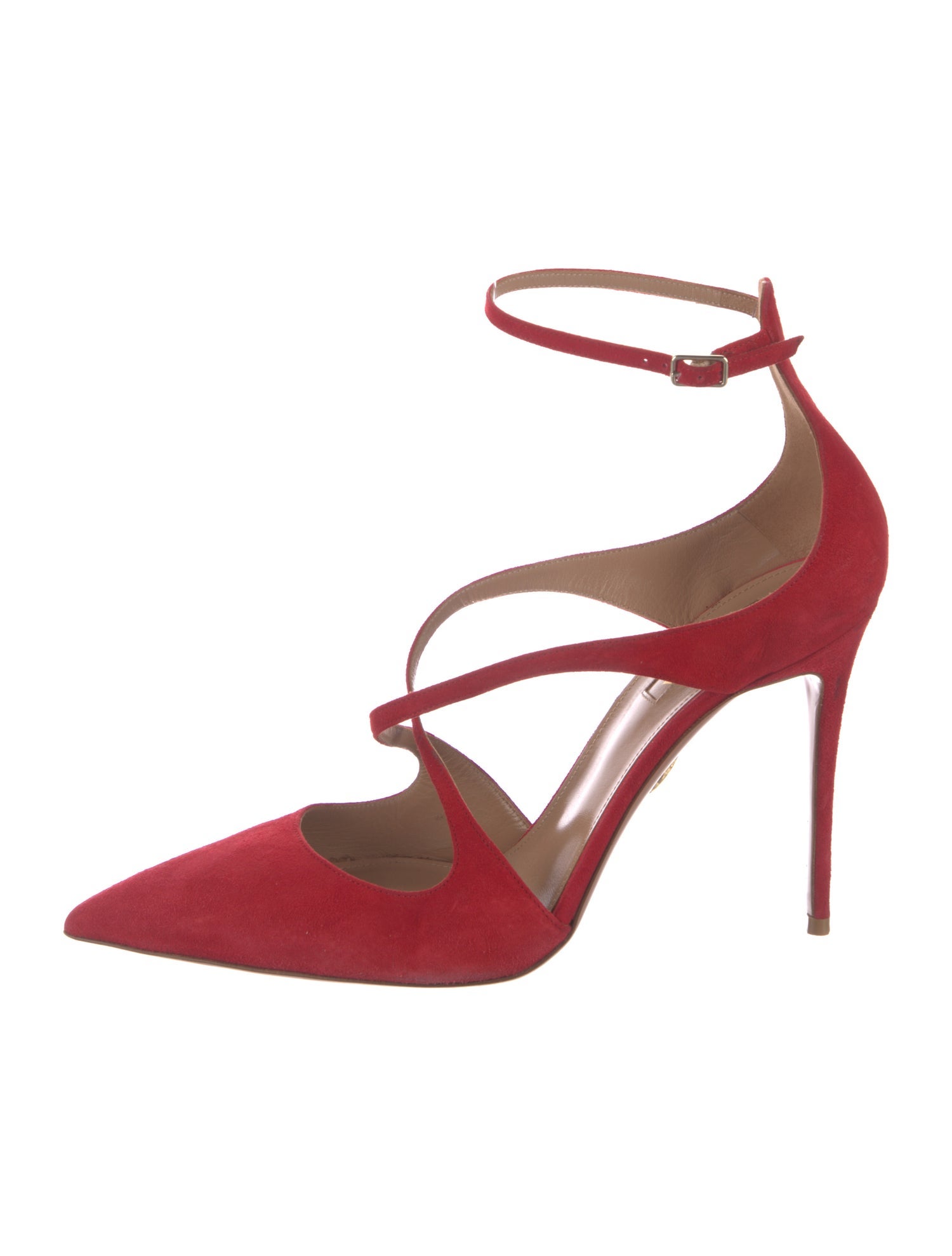 Aquazzura Suede D'Orsay Pumps