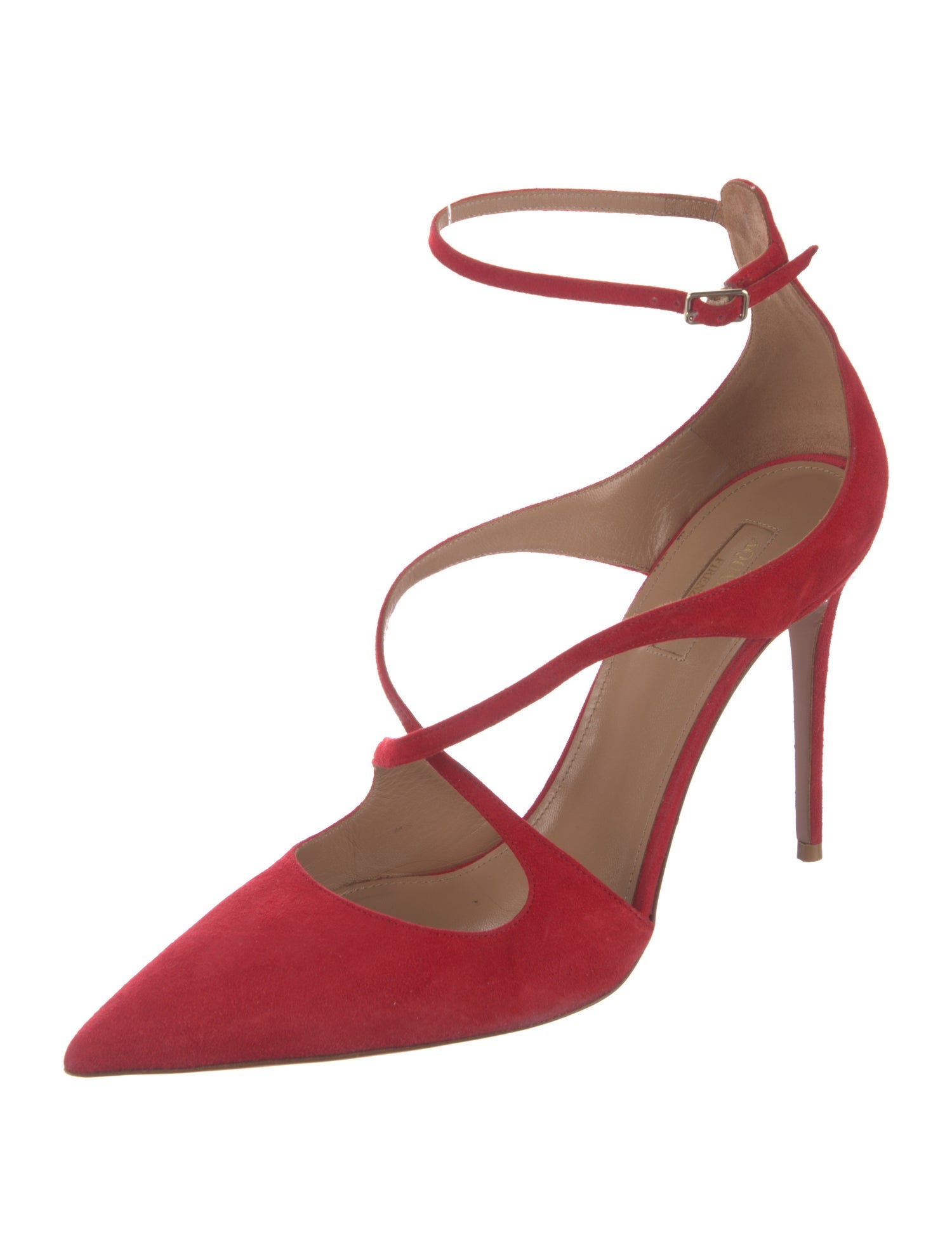 Aquazzura Suede D'Orsay Pumps