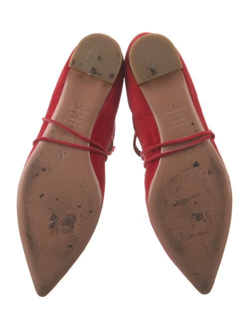 Aquazzura Suede Lasercut Accents Flats