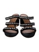 Aquazzura Suede Grosgrain Trim Slides