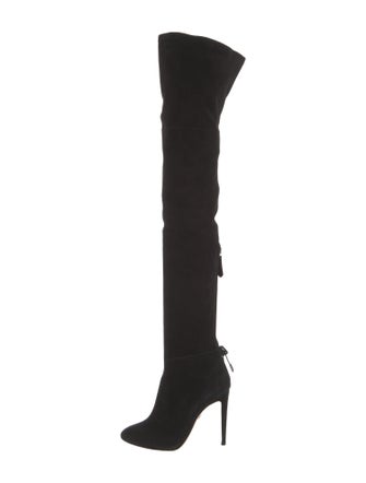 Aquazzura Suede Sock Boots