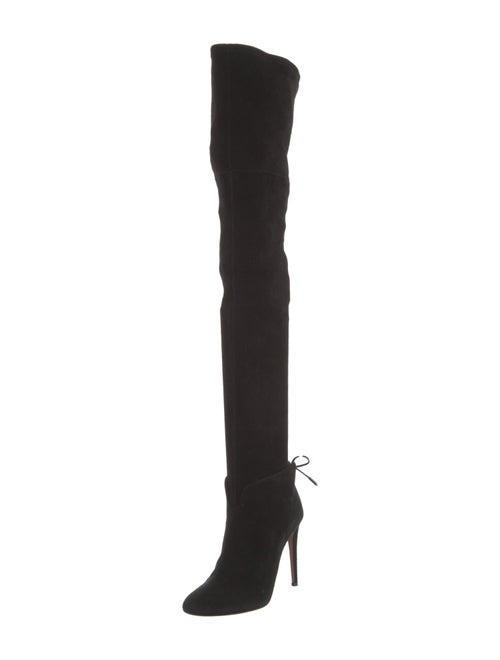 Aquazzura Suede Sock Boots