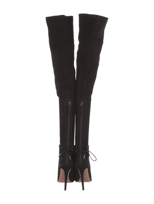 Aquazzura Suede Sock Boots