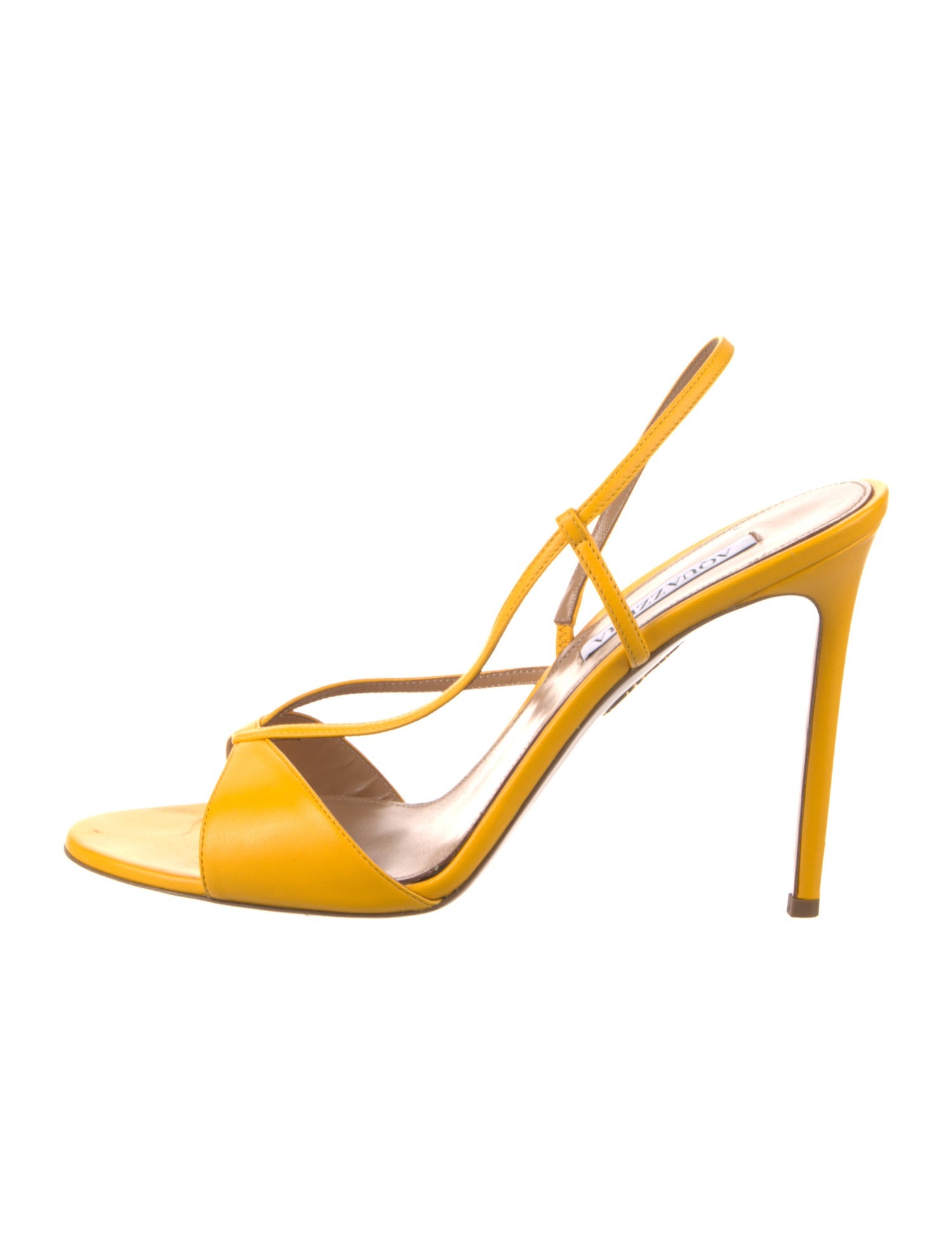 Aquazzura Leather Slingback Sandals