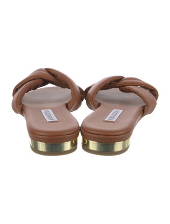 Aquazzura Leather Slides