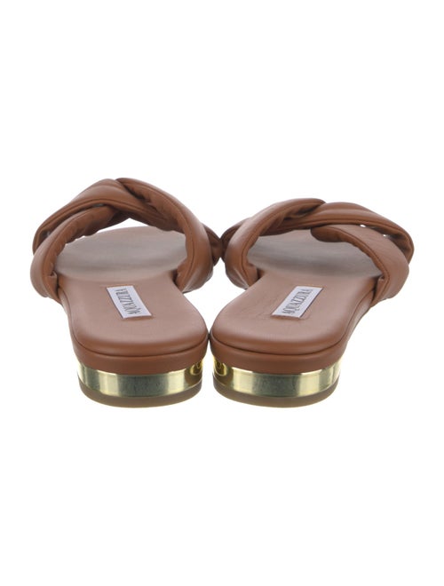 Aquazzura Leather Slides